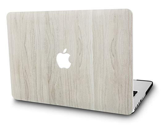 KEC Laptop Case for New MacBook Air 13" Retina (2019/2018, Touch ID) Plastic Case Hard Shell Cover A1932 (Pine Wood 2)