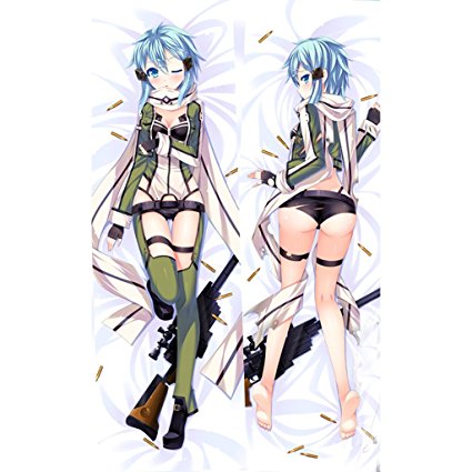 Shamoe sword art online Anime Sinon Long Body Dakimakura Pillow case Milk fiber fabric