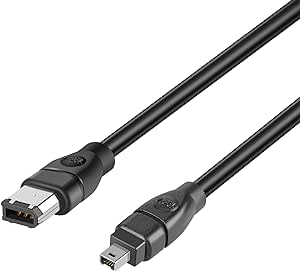 PASOW Firewire Cable 4 Pin to 6 Pin iLink DV Cable Firewire 400 IEEE 1394 Cord for Computer to Digital Camera Camcorder - 6 feet