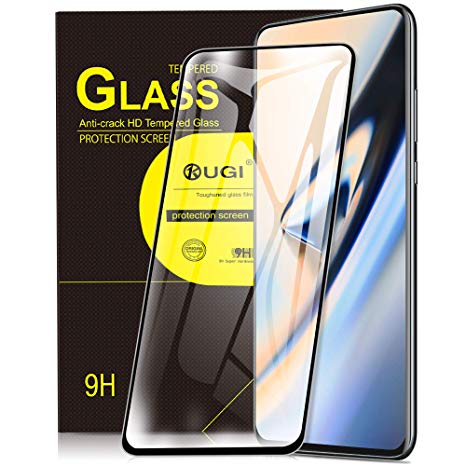 KuGi. for Oneplus 7 pro Screen Protector, 9H Hardness HD clear Easy & Bubble Free Installation Tempered Glass Full-body Screen Protector Designed for Oneplus 7 pro smartphone.(Black)