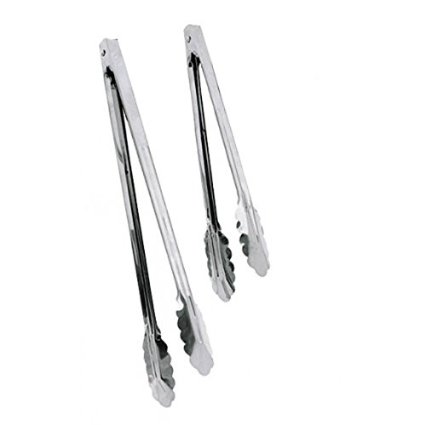 12 Inch and 9 Inch Stainless Steel Tongs