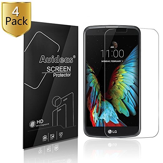 LG K10 / Premier LTE Screen Protector,Auideas (4-Pack) LG K10 Screen Protector Film HD Clear Retail Packaging for LG K10 (HD Clear)