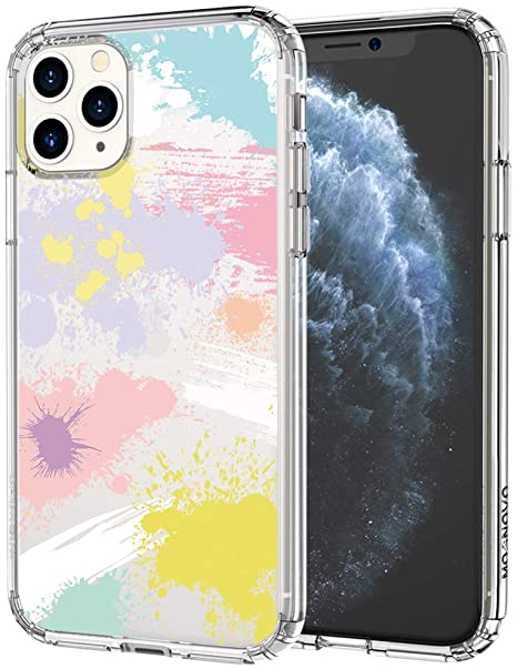 MOSNOVO iPhone 11 Pro Case, Splash of Paint Pattern Clear Design Transparent Plastic Hard Back Case with TPU Bumper Protective Case Cover for Apple iPhone 11 Pro (2019)