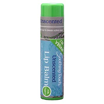 Soothing Touch Unscented Vegan Lip Balm, 0.25 Ounce - 12 per case.