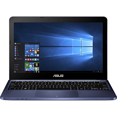 Newest Asus Blue Premium Laptop PC with 11.6-inch HD LED Backlight Display, Intel Atom Z3735F 1.33GHz Processor, 2GB DDR3 Memory, 32GB Hard Drive, Wifi, Bluetooth, and Windows 10