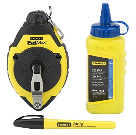 Stanley 47-681 100 Chalk Line Reel & Chalk Set