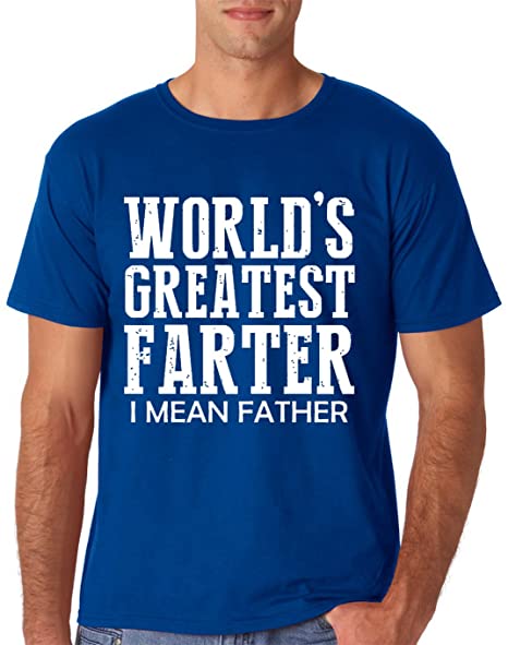 AW Fashions Worlds Greatest Farter, I Mean Father - Funny Dad Men's T-Shirt