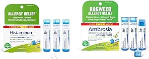 Boiron Homeopathic Allergy Relief Medicine Bundle with Histaminum Hydrochloricum 30C (Pack of 3) and Ambrosia 30C Ragweed Allergy Relief (3 Count)