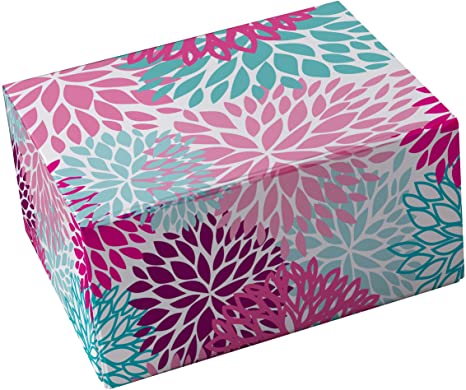 Snap-N-Store Storage Box 3-Piece Set, Small/Medium/Large, Colorful Mums (SNS03326)