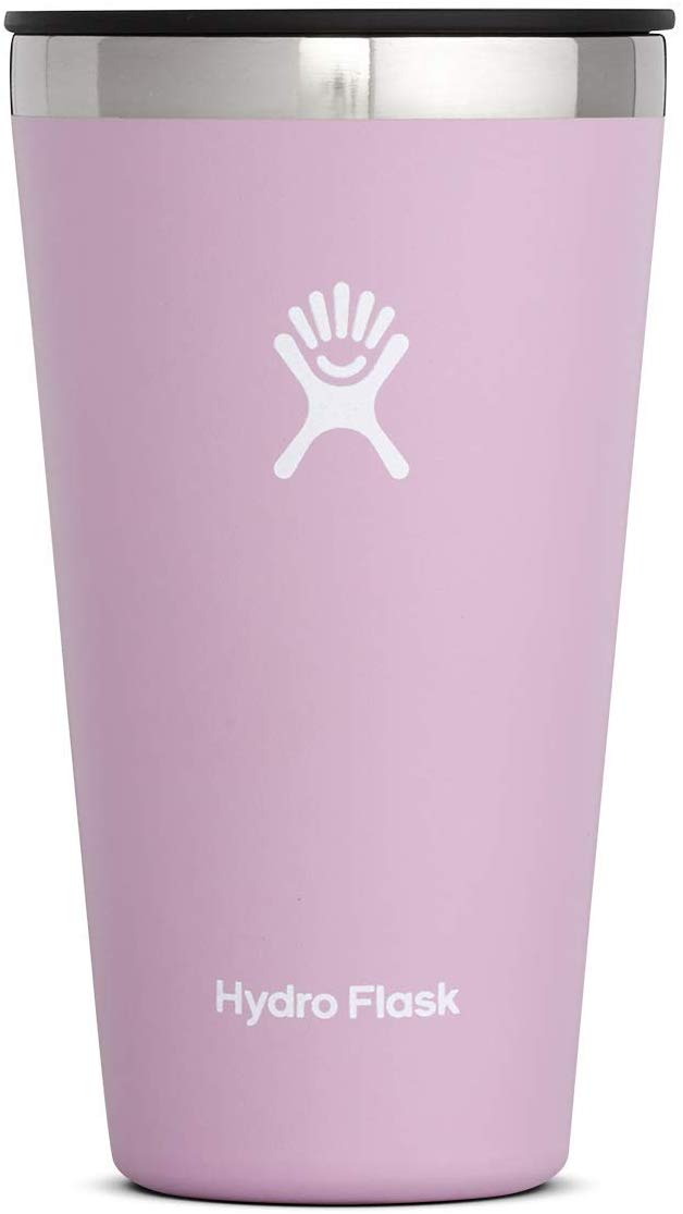 Hydro Flask Tumbler Cup - Stainless Steel & Vacuum Insulated - Press-In Lid - 16 oz, Lilac