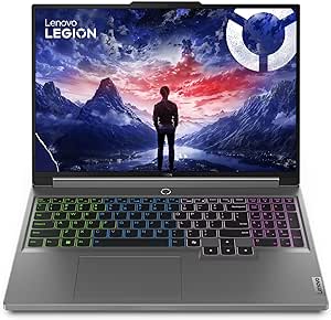 Lenovo Legion 5i, 16” Display, Intel Core i9, NVIDIA GeForce RTX 4070, 32GB RAM, 512GB SSD, 2560x1600 px, USB-A and USB-C Ports, 6 Hour Battery, Privacy Shutter Camera, Luna Grey