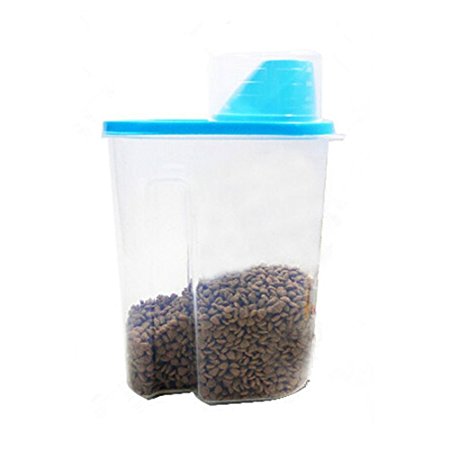 Pet Food Storage Container, PYRUS Dog Cat Food Container Pet Dry Food Dispenser with Graduated Cup for Dogs Cats