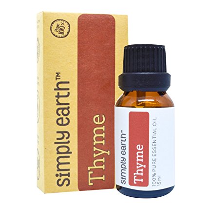 Thyme Essential Oil by Simply Earth - 15 ml, 100% Pure Therapeutic Grade