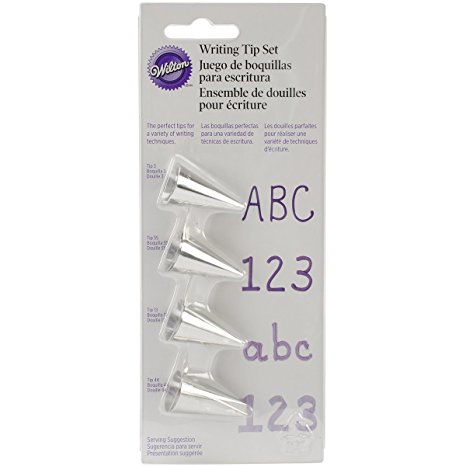 Wilton 418-4566 4-Piece Writing Tip Set