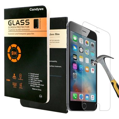 iPhone 7 Plus Screen Protector,Candywe Glass Crystal Clear Screen Protector Compatible Tempered Glass Film 5.5 Inch
