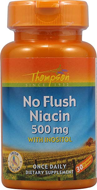 Niacin Flush-Free 500mg Thompson 30 Caps