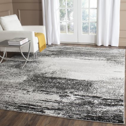 Safavieh Adirondack Collection ADR112G Modern Abstract Silver and Multi Square Area Rug (8' Square)