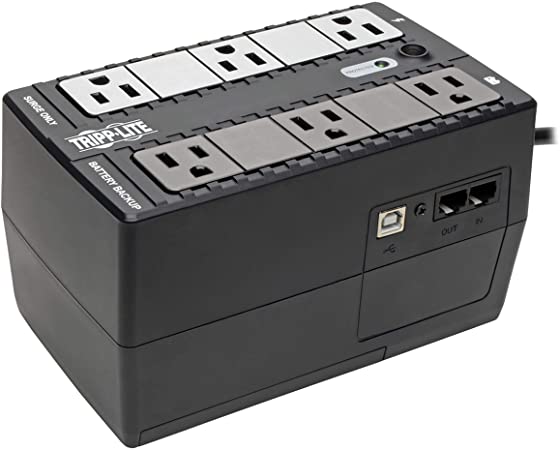 Tripp Lite INTERNET350U 350VA 180W UPS Desktop Battery Back-Up Compact 120V USB RJ11 PC, 6 Outlets