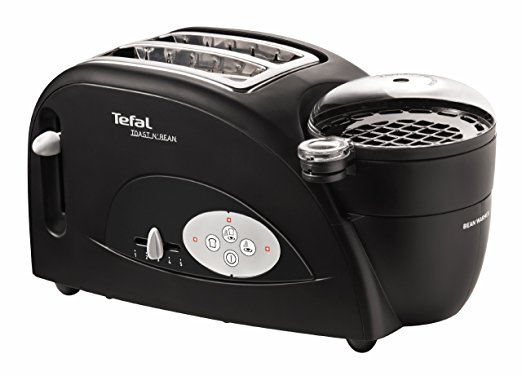 Tefal Toast n Bean Toaster and Bean Maker TT552842, Two Slice - 1200 W