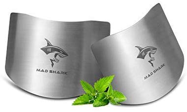 MAD SHARK Chef Stainless steel Finger guard knife cutting protector Kitchen Tool Guard Finger Protector Avoid Hurting When Slicing and chopping