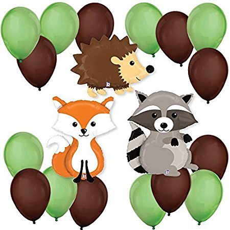 Woodland Creatures - Baby Shower or Birthday Party Balloon Kits