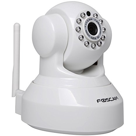 Foscam FI9816P 720P HD, Pan&Tilt Wireless IP Camera with Plug and Play feature, IR Range up to 26ft, H.264 Video Compression, Motion Detection, Foscam Cloud Service(white)