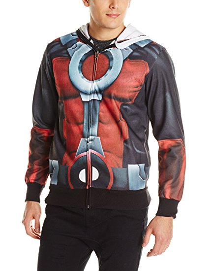 Marvel Men's Painted Pool Sublimated Costume Hoodie