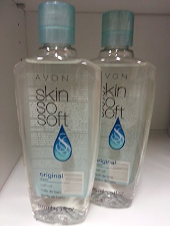 Lot of 2 Avon Skin So Soft SSS Original Bath Oil 16.9 oz ea New & Sealed!