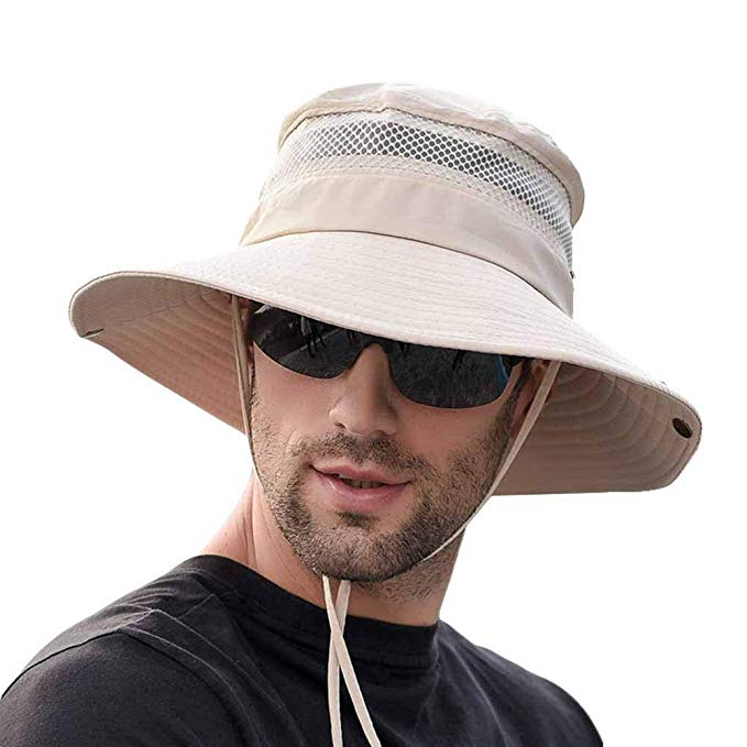 Sun Hat Men Protection Summer Bucket Wide Brim
