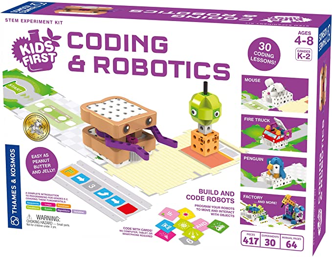Kids First Coding & Robotics | No App Needed | Grades K-2 | Intro to Sequences, Loops, Functions, Conditions, Events, Algorithms, Variables | Parents’ Choice Gold Award Winner | by Thames & Kosmos