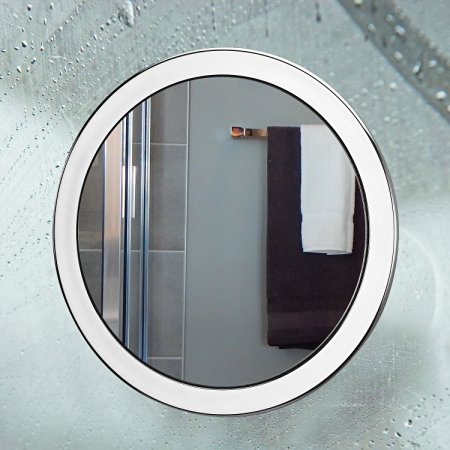 Charmax Fogless Shower Mirror, Bonus Razor Holder, No Fog Shaving Mirror for Bathroom, 6.5" , Chrome