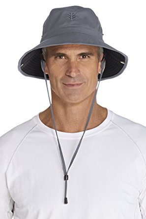 Coolibar UPF 50  Men's Featherweight Bucket Hat - Sun Protective