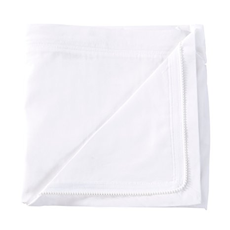 QuickZip Crib Extra Zip-On Sheet, 100% Cotton, White - Goes With QuickZip Crib Sheet Base Sold Separately