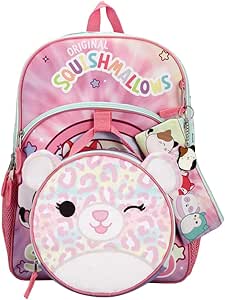 Squishmallows Michaela Cheetah 5-Piece Backpack Set