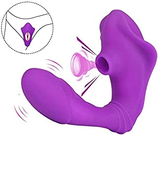 Clitoral Sucking Vibrator, G Spot Dildo Rabbit Vibrator, Waterproof Rechargeable Quiet Clitoris Stimulator with 10 Suction Patterns & 10 Strong Vibration Adult Sex Toys for Women Couples-B3GV