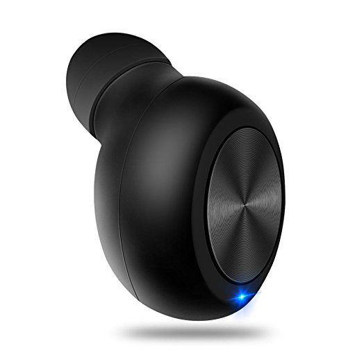 Bluetooth Headset X17 Mini Invisible Earbud with 2 Magnetic Charger 6H Playtime Earpiece with Mic