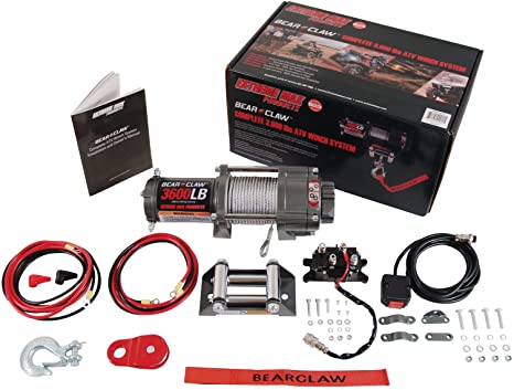 Extreme Max 5600.3075 Bear Claw ATV/UTV Deluxe Winch Package - 3600 lb