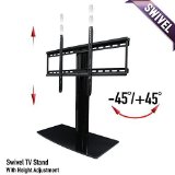 Universal Tabletop TV Stand with Swivel and Height Adjustable