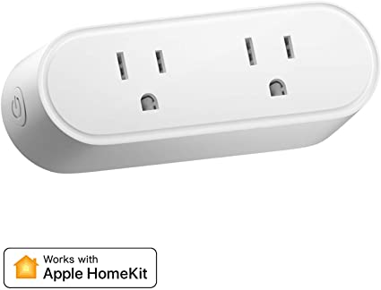 meross Smart Plug Dual WiFi Outlet Plug 2 in 1, Support Apple HomeKit, Siri, Alexa, Echo, Google Assistant, Nest Hub,&nbsp;Voice Control, Remote Control, Timer, No Hub Required