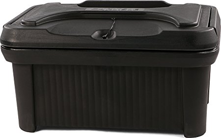 Carlisle XT180003 Cateraide Slide N Seal Polyethylene Top Loader Pan Carrier, 8" Height, Black