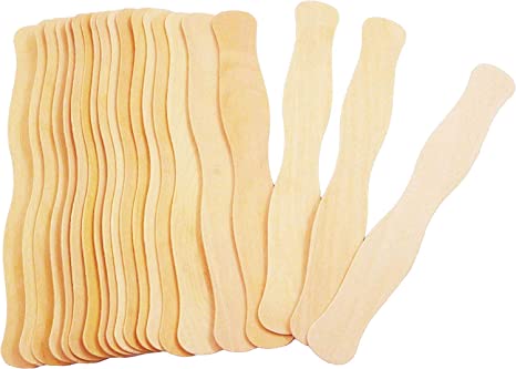 Craft Sticks, 300pc, Jumbo 8" Popsicles, Great for use as Auction Paddles, Crafts, Wedding Fan Handles, Long Wooden & Wavy Bulk Tongue Depressors Paint Sticks by Fedmax.
