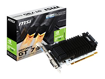 MSI Computer N730K-2GD3H/LP NVIDIA GeForce GT 730 2GB DDR3 VGA/DVI/HDMI Low Profile PCI-Express Video Card