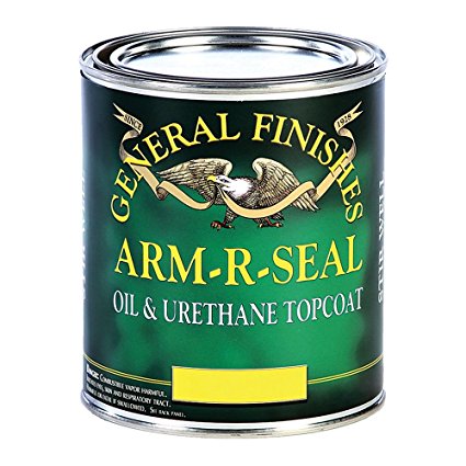 General Finishes SGQT Arm-R-Seal Urethane Topcoat, Semi-Gloss, 1 Quart