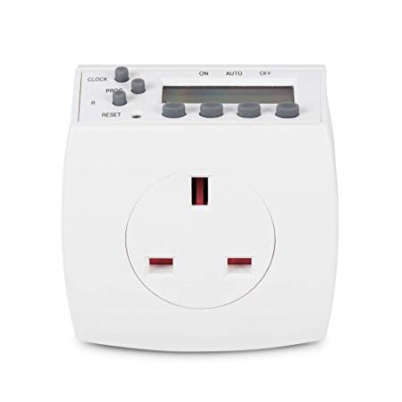 HBN Weekly Energy Saving Plug-in Electronic Timer Switch, 1 Pack, 3120 W, 240 V