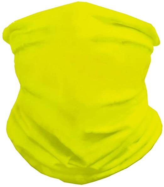 INTO THE AM Seamless Face Cover Mouth Mask Scarf Bandanas Neck Gaiter - Dust & UV Sun-Protection for Festivals and Outdoors