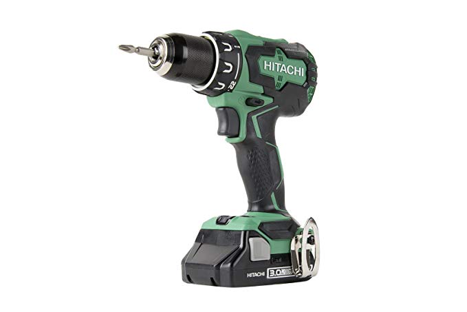 Hitachi DS18DBFL2S 18V Cordless Lithium Ion Brushless High Torque Driver Drill (Includes One 3.0Ah Compact Battery)