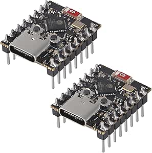 2Pcs ESP32-C3 Mini Development Board ESP32 Mini Development Board ESP32C3 MCU Board RP2040 WiFi Bluetooth Type C Single-Core Processor Module