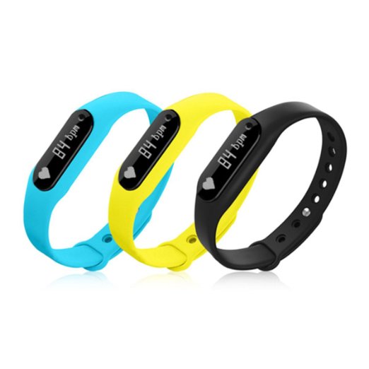 Wireless Activity Wristband, ELEGIANT C6 Smart Bracelet Fitness Tracker Smart Watch Sports Bluetooth For Android IOS With Steps Tracking Calories Burned Sleep Monitor Heart Rate Blue