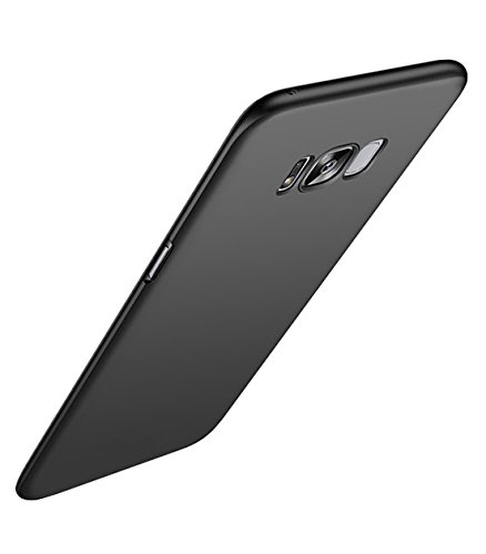 EiZiTEK EiZiCase Series Galaxy S 8 [ S8 ] Tempered Glass Friendly Hard Slim Back Case (Compatible With EiZiShield Full Cover Tempered Glass / EiZiTEK TPU Films ) . ( Black : Galaxy S8 )