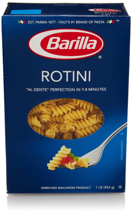 Barilla Pasta, Rotini, 16 Ounce